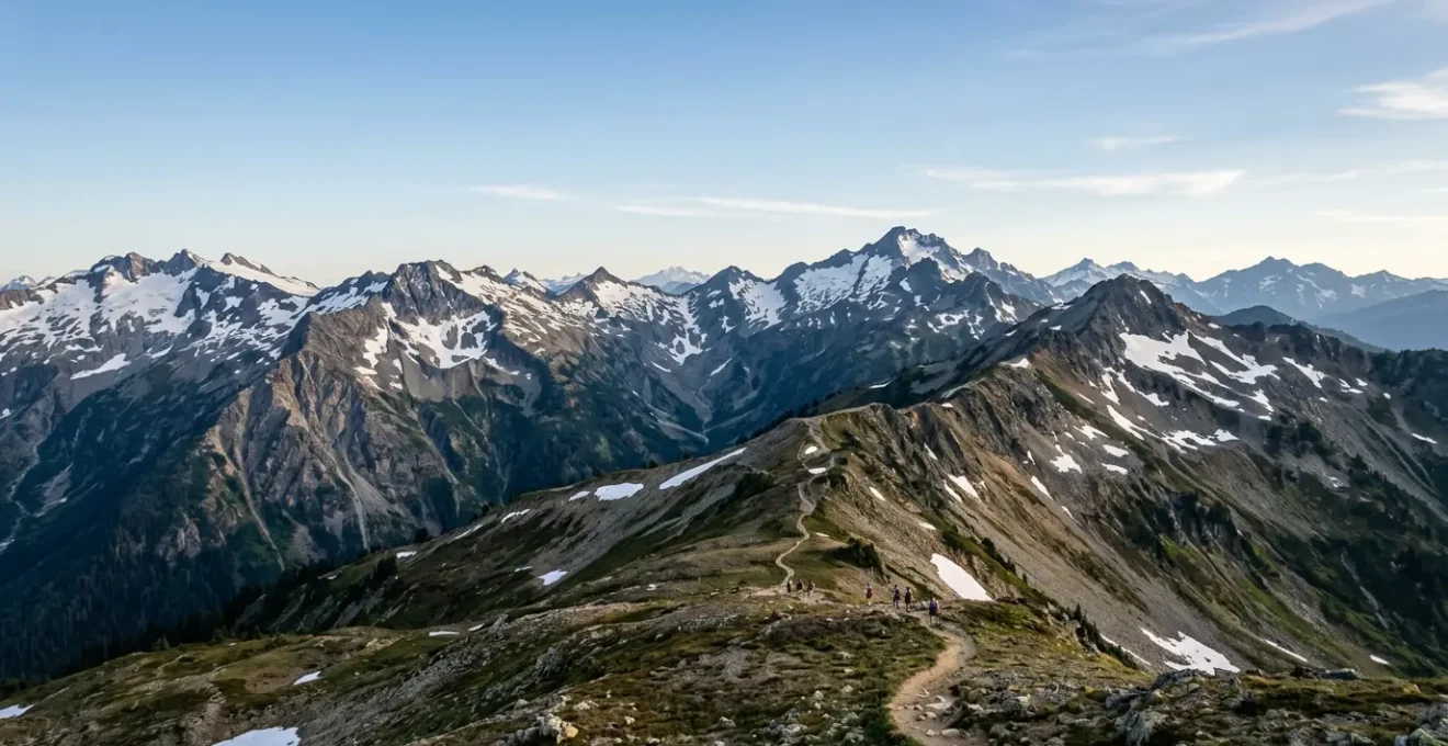 Dramatic aerial view of adventure tourism destination with pricing pressure indicators