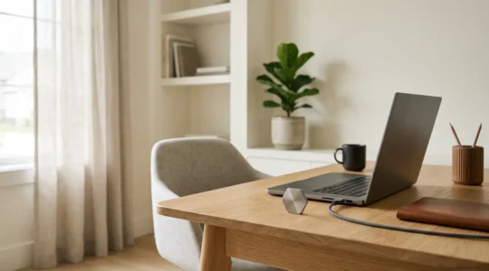 Secure remote work environment with encrypted network connections