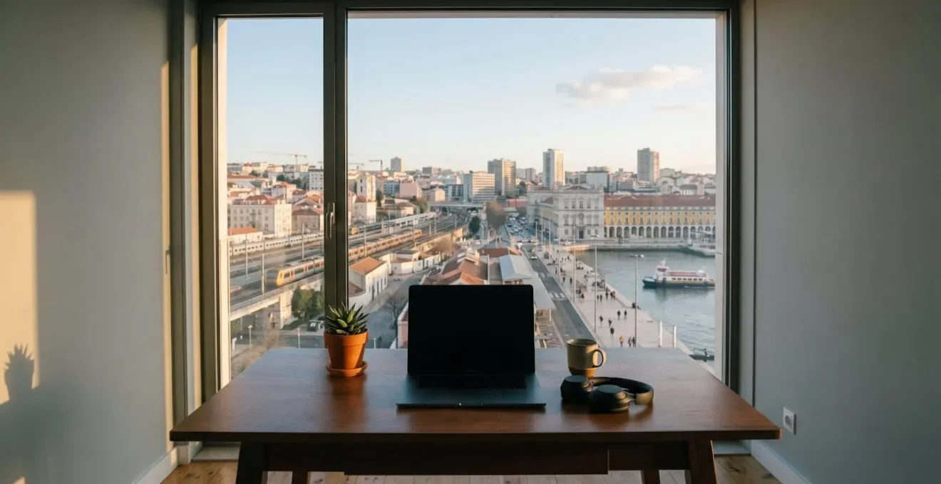 Digital nomad working productively while embracing slow travel across multiple cities