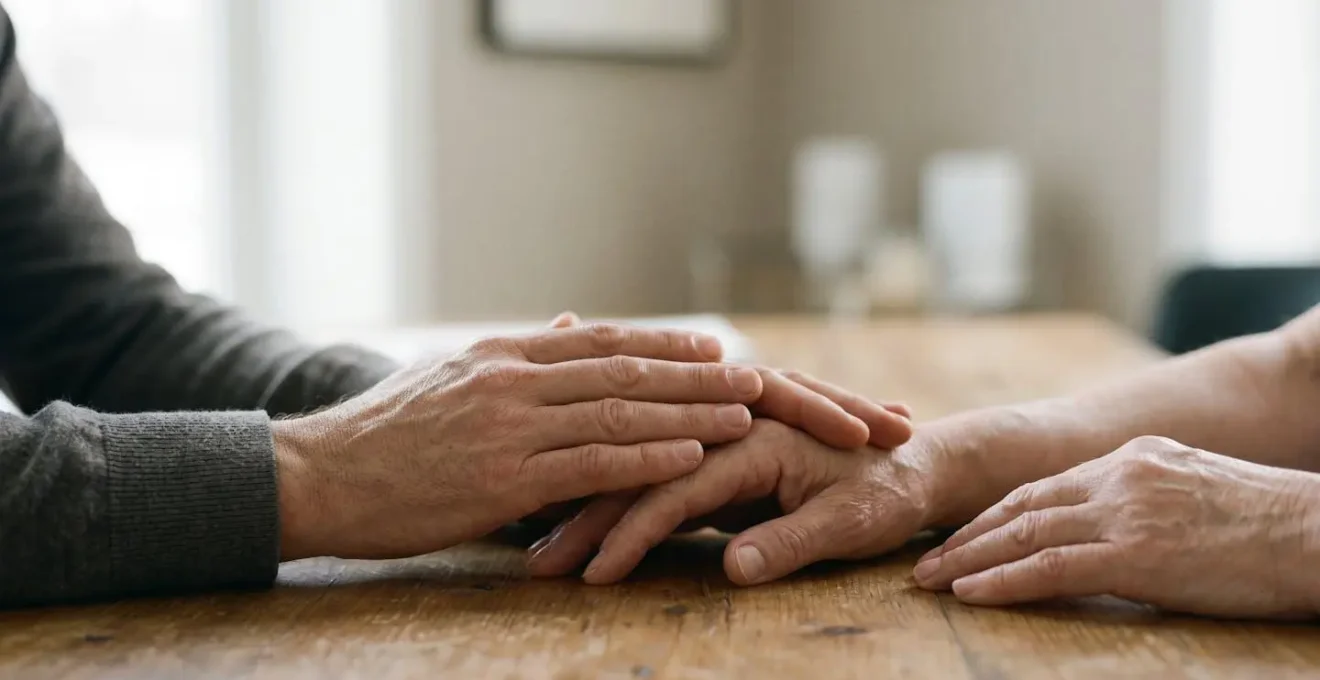 Close-up portraying the human connection and trust between patient and holistic practitioner during consultation